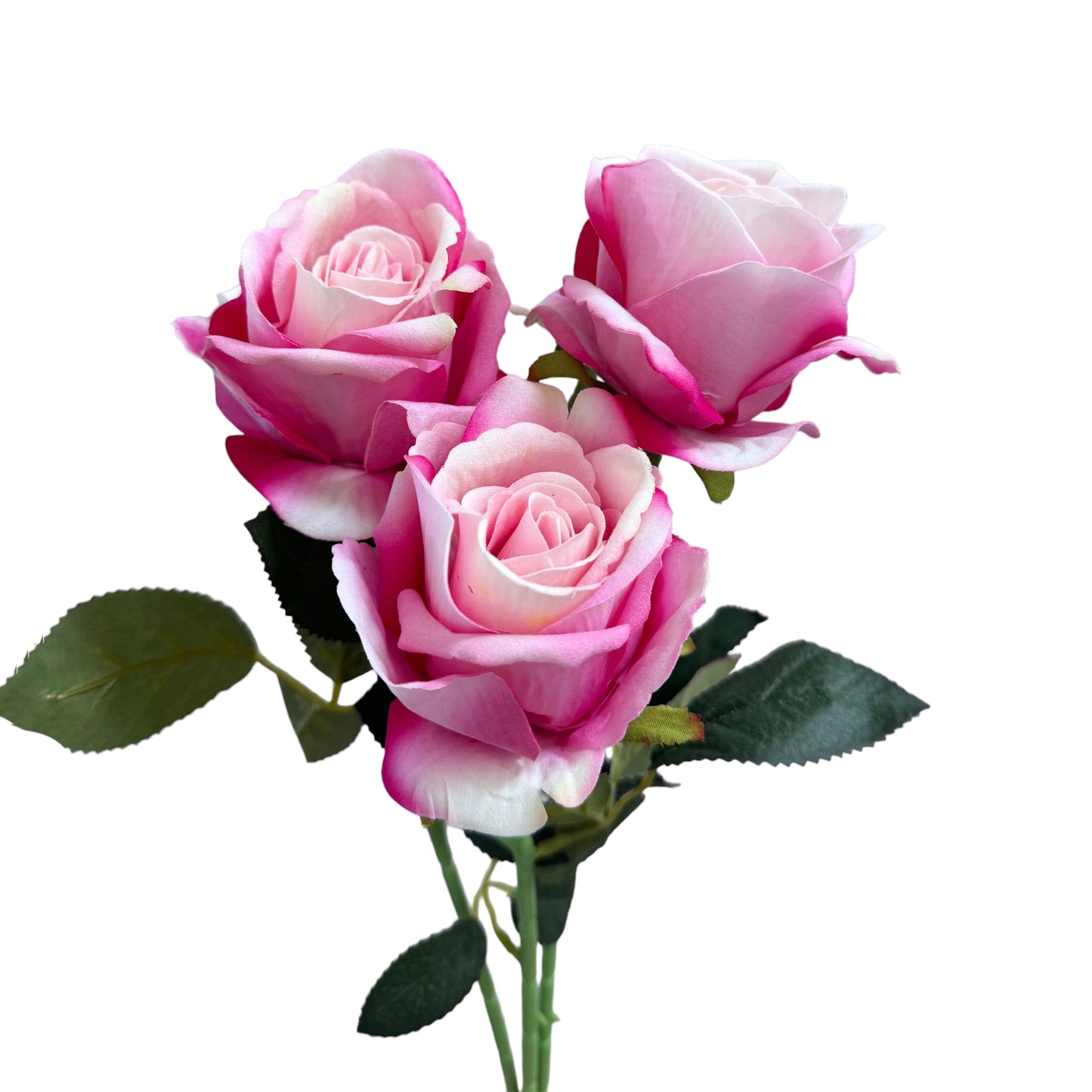 Set of 3 Elegant Long-Stemmed Artificial Roses