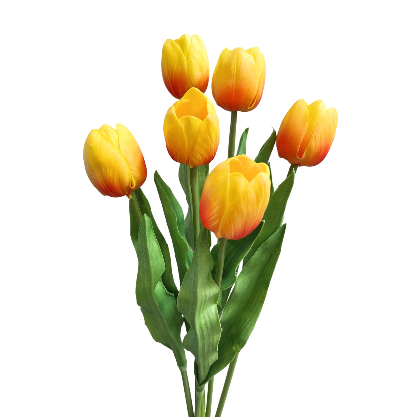 Set of 6 Real Touch Artificial Tulip Stems, 20 inches Tall