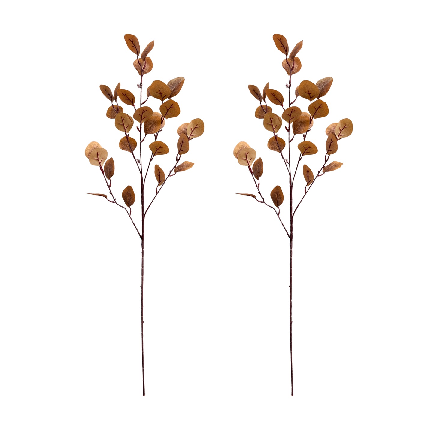Set of 2 Artificial Eucalyptus Stems - 33 Inch Tall