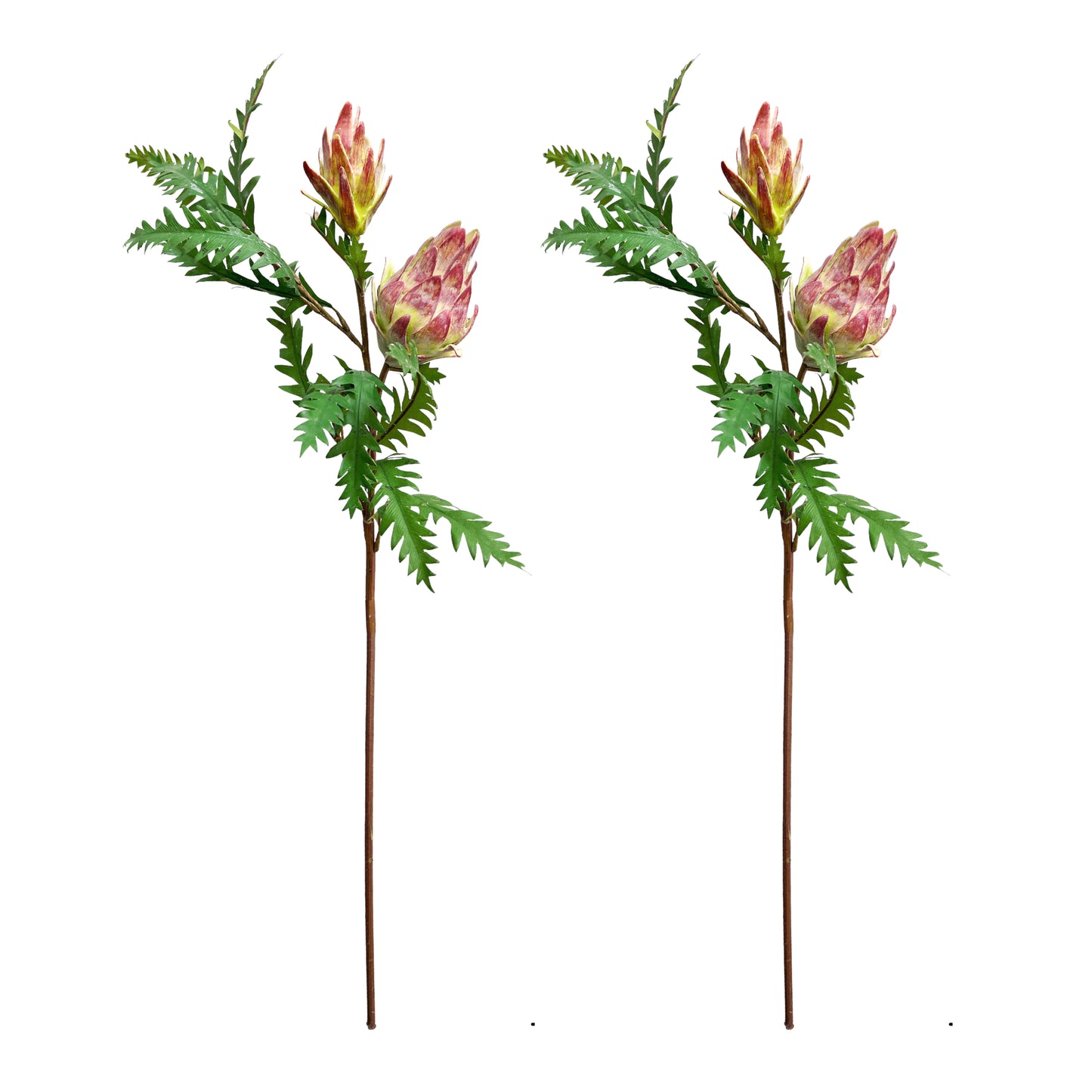 Artificial Globe Artichoke Stems, Set of 2, 32in tall