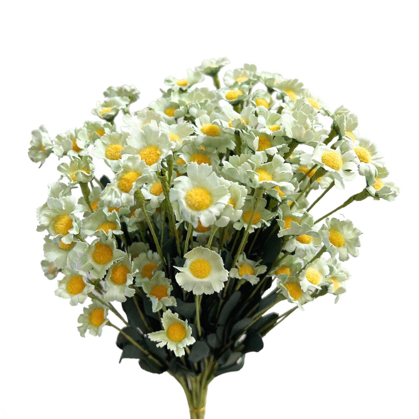 Set of 10 Artificial Daisy Flower Stems in Multiple Colors