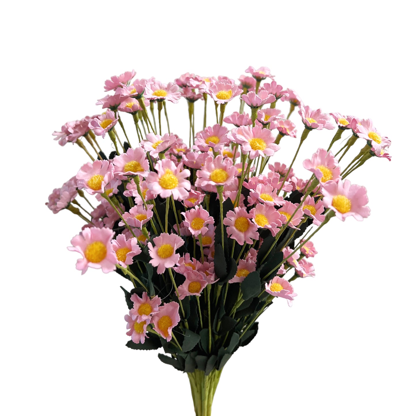 Set of 10 Artificial Daisy Flower Stems in Multiple Colors