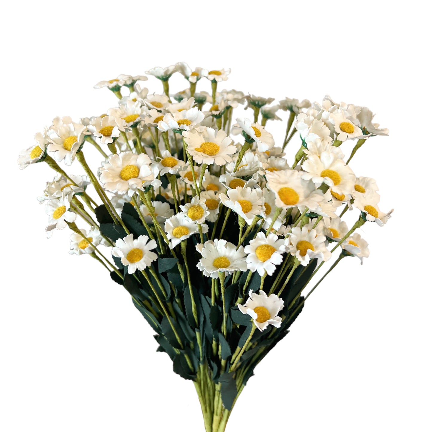 Set of 10 Artificial Daisy Flower Stems in Multiple Colors