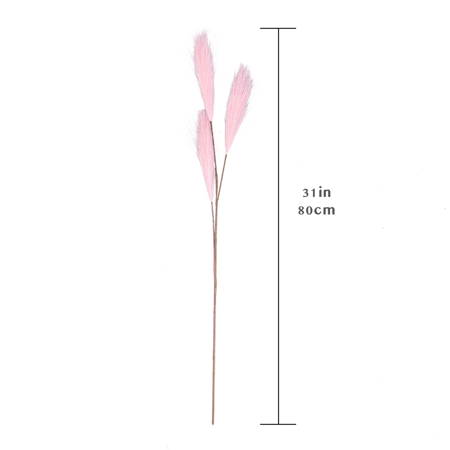 Set of 10 Artificial Pampas grass Stems 31 inch Tall