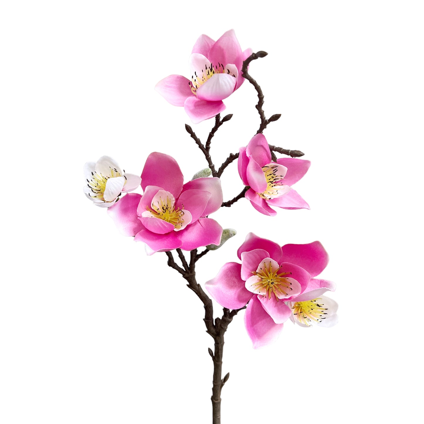 Set of 3 Artificial Magnolia Flower Stems