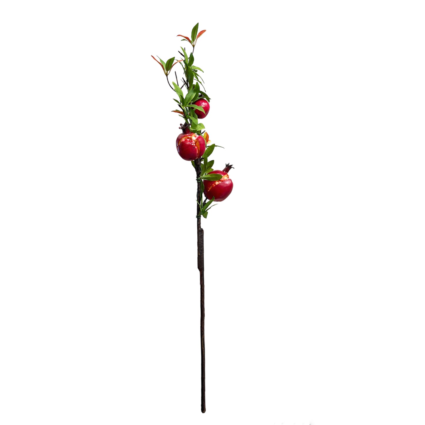 Artificial Pomegranate Branches Stems- Set of 2, 29 inches tall
