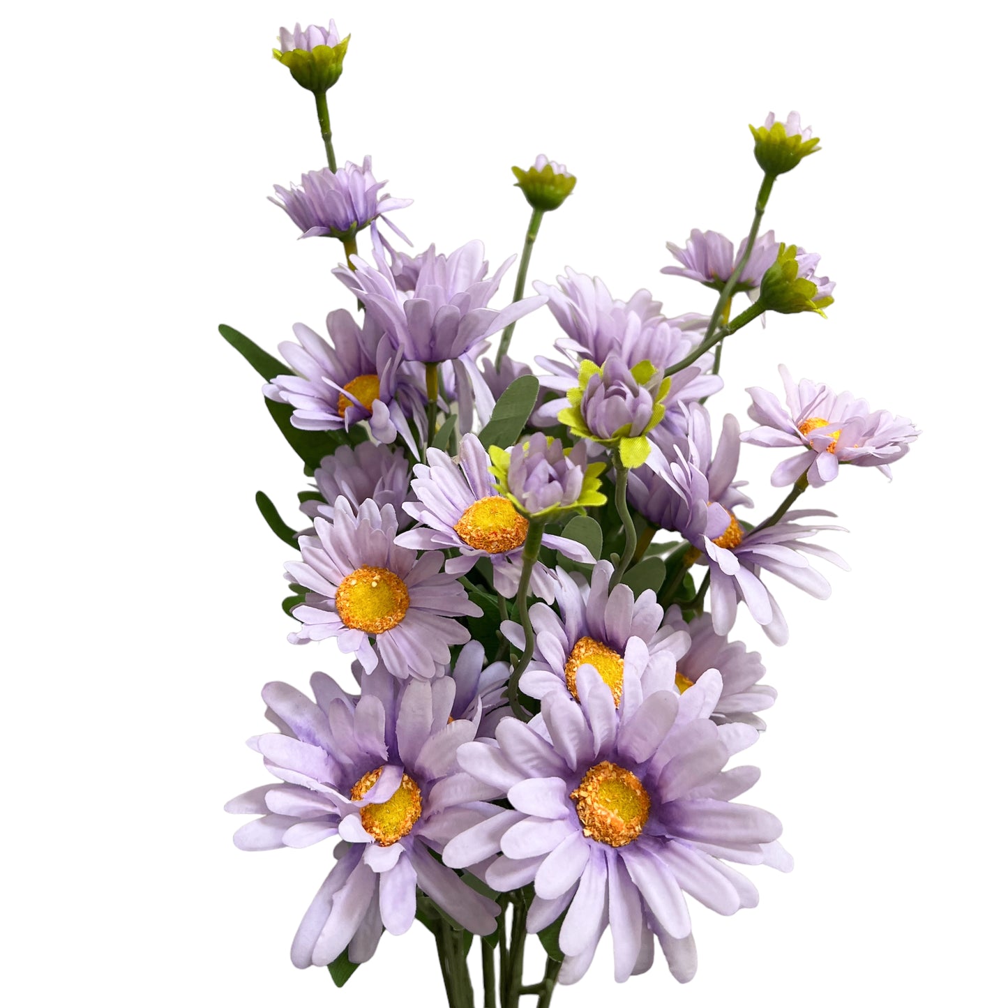 Set of 6 Artificial Wild Chrysanthemum Stems in Multiple Colors