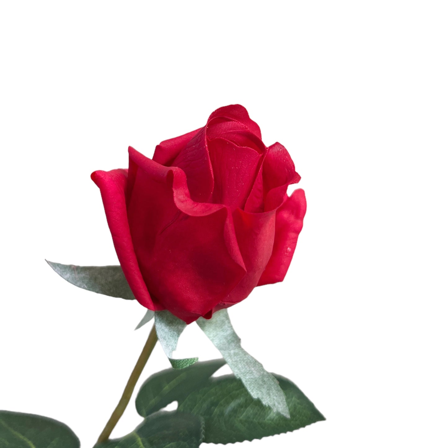Set of 6 Realistic Stemmed Artificial Roses with Lifelike Touch