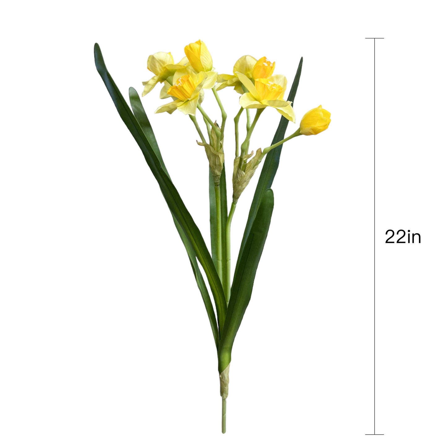 Flexible Artificial Daffodil Stem, 22 Inches