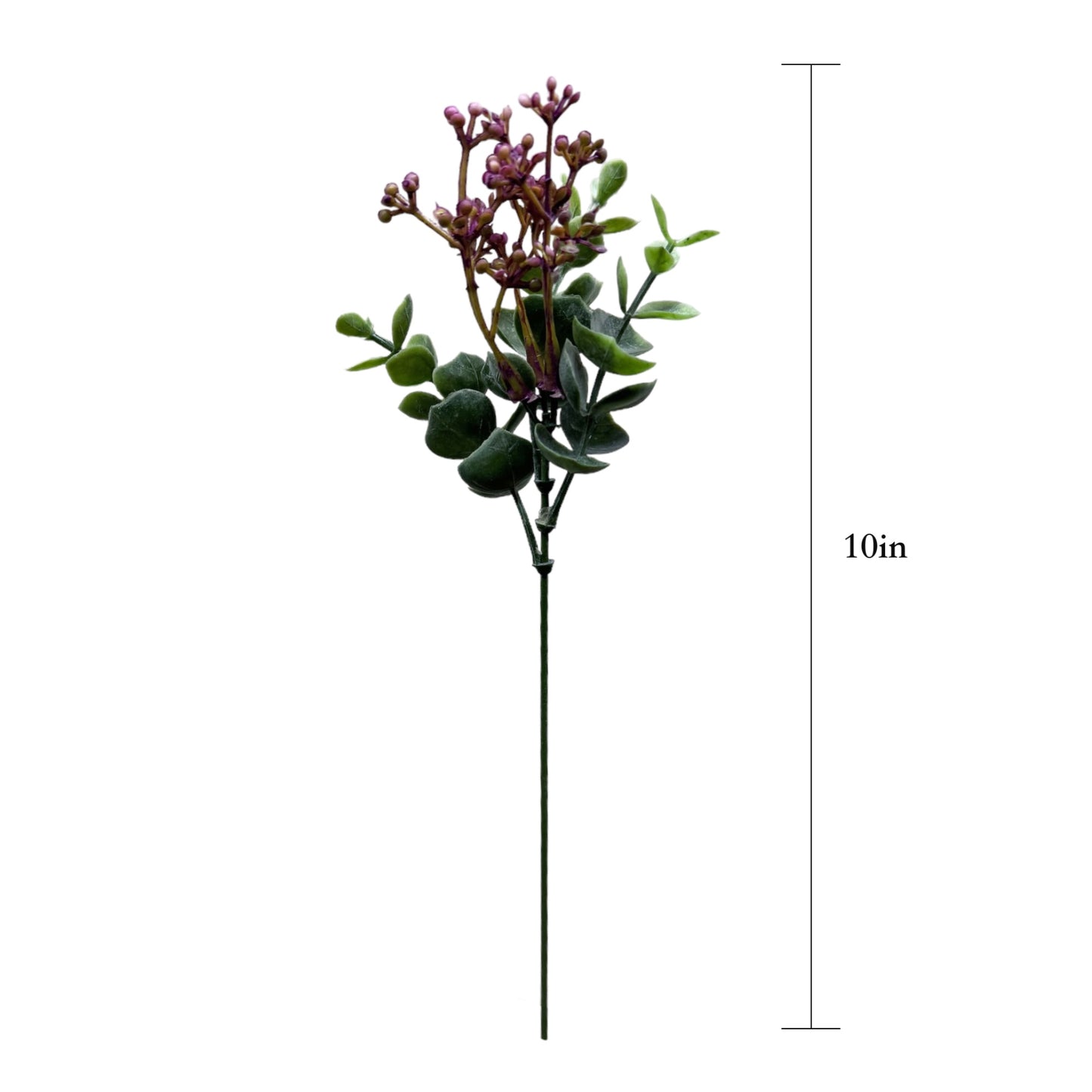 Set of 6 Bendable Stem Eucalyptus Greenery Picks - 10" Tall