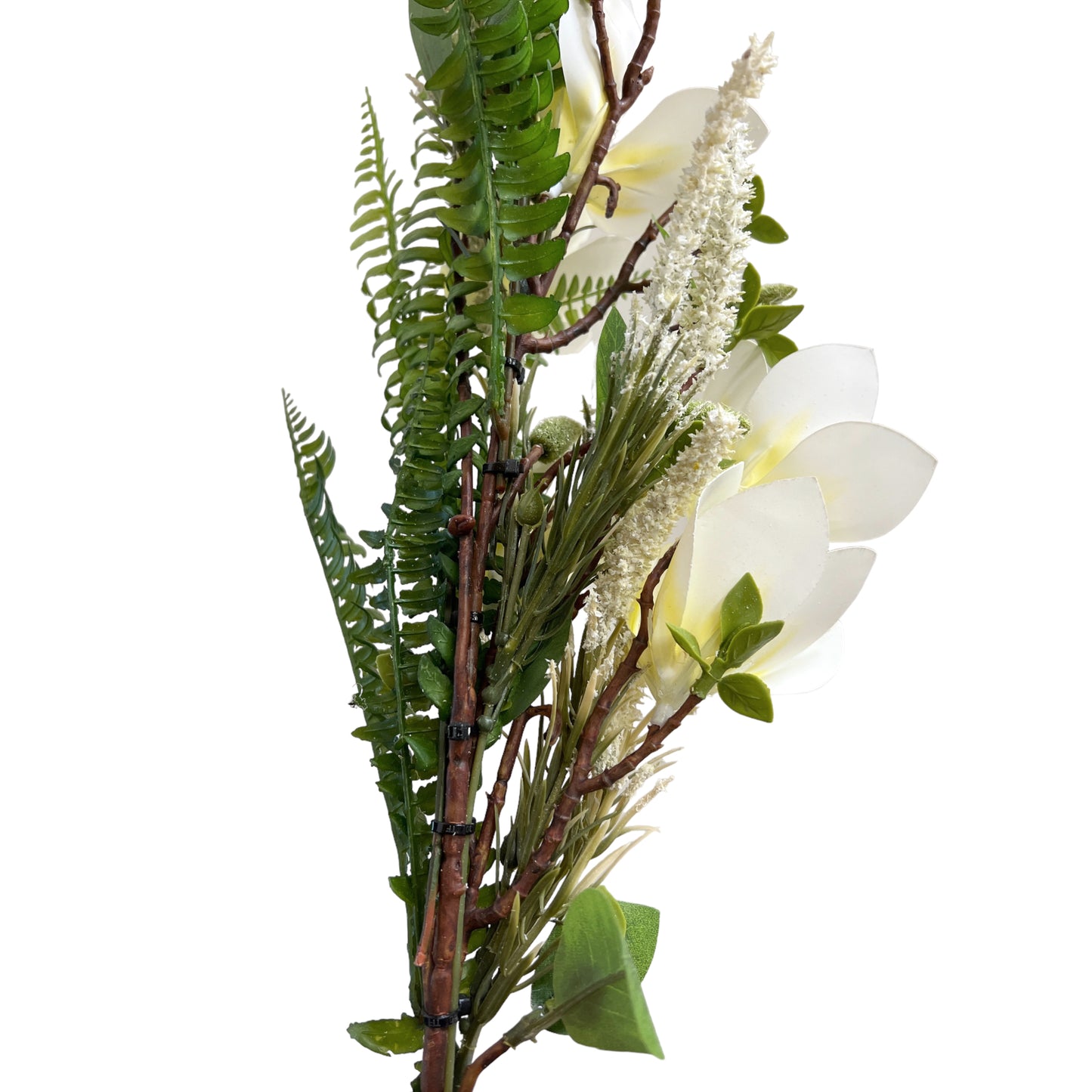 Artificial Magnolia Flower Arrangement Beautiful Decorative Bouquet for Home