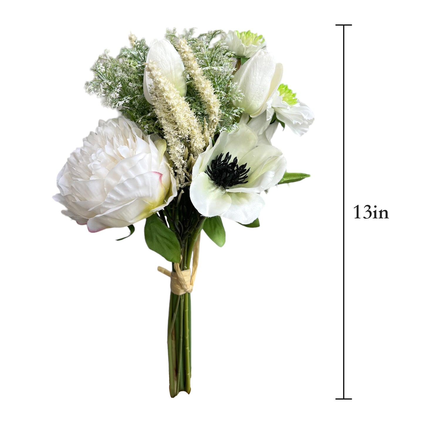 Artificial Flower Bouquet - Peony and Tulip Floral Arrangement for Any Occasion