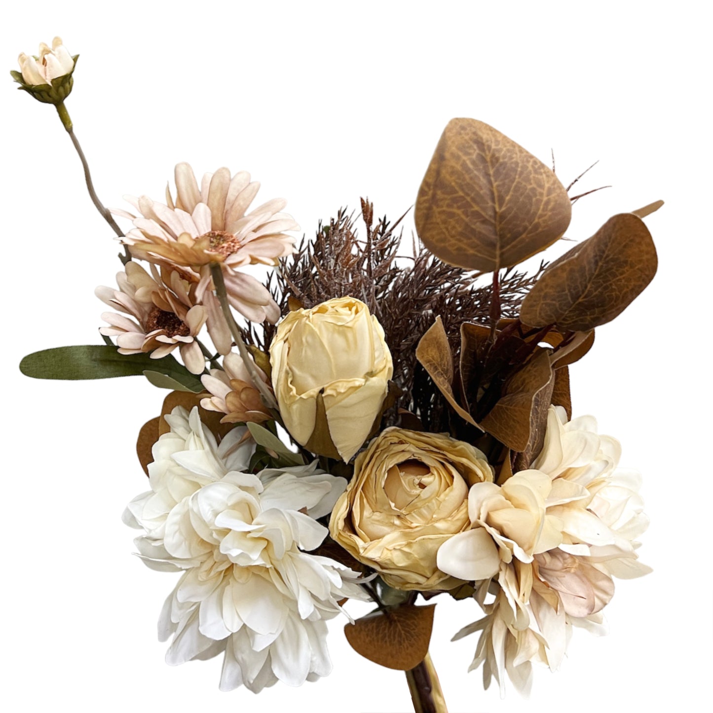 Autumn Artificial Dahlia and Chrysanthemum Rose Bouquet Arrangement