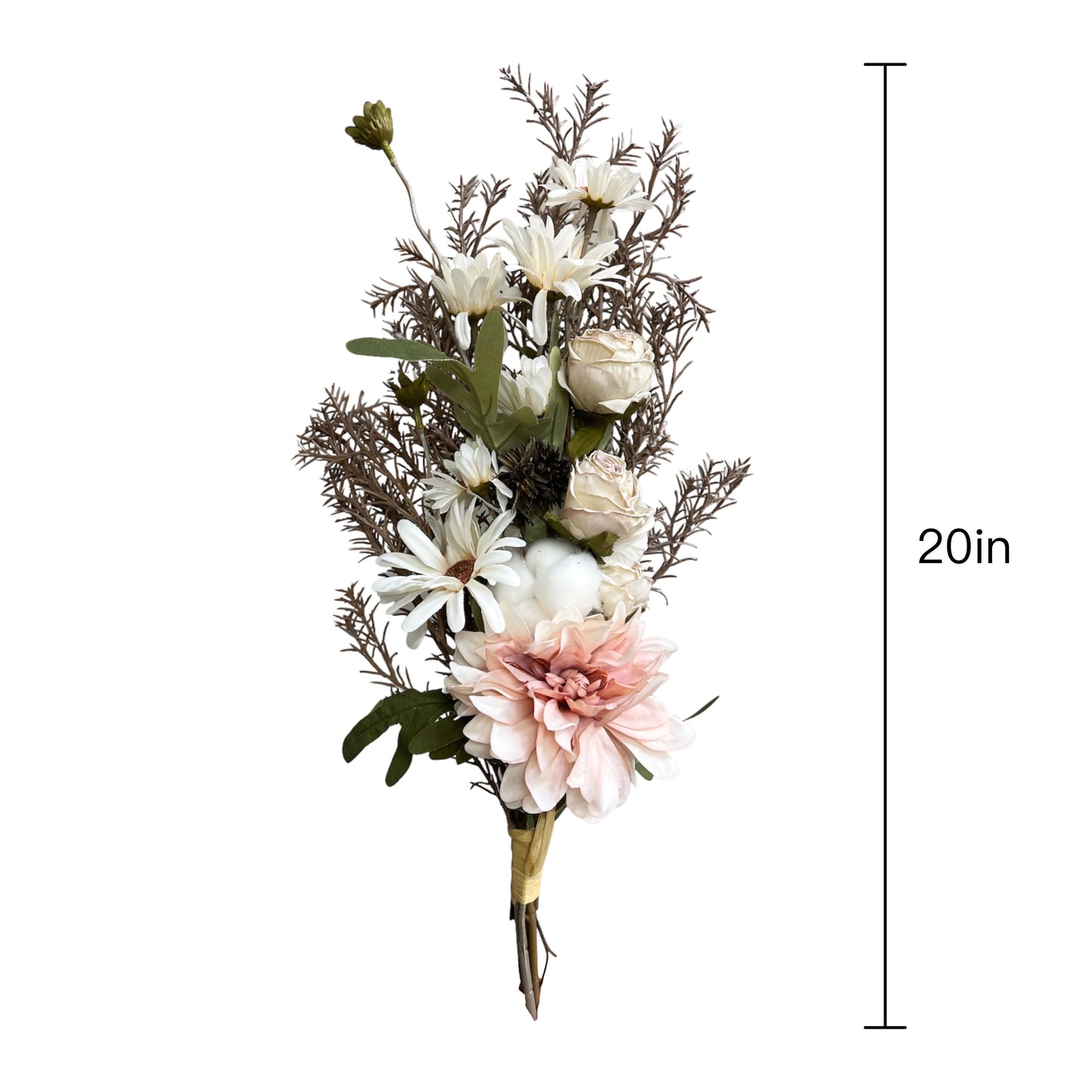 Artificial Dahlia and Chrysanthemum Rose Bouquet Arrangement