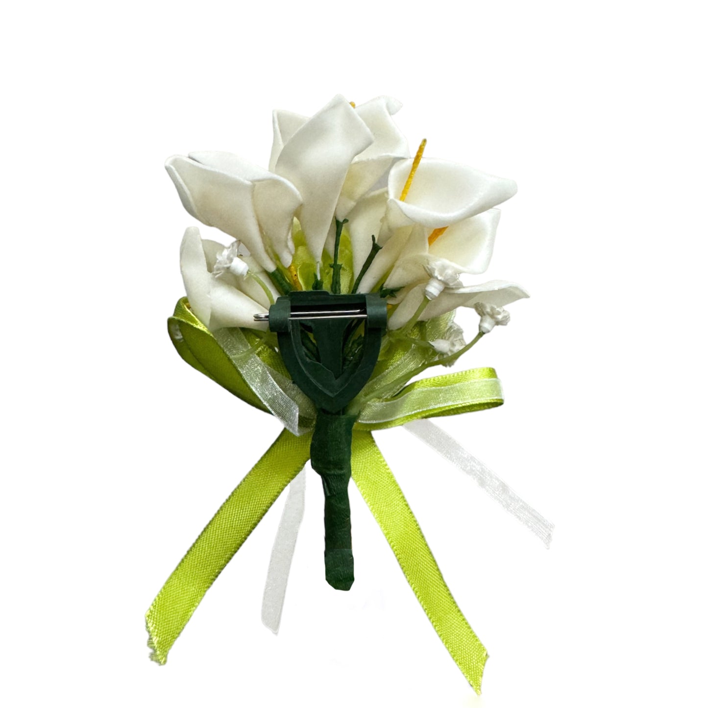 Verdant Charm Boutonniere and Wrist Corsage