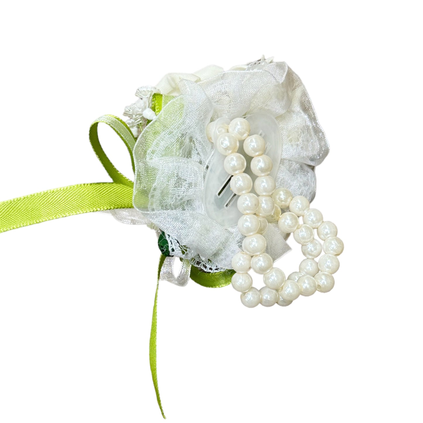 Verdant Charm Boutonniere and Wrist Corsage