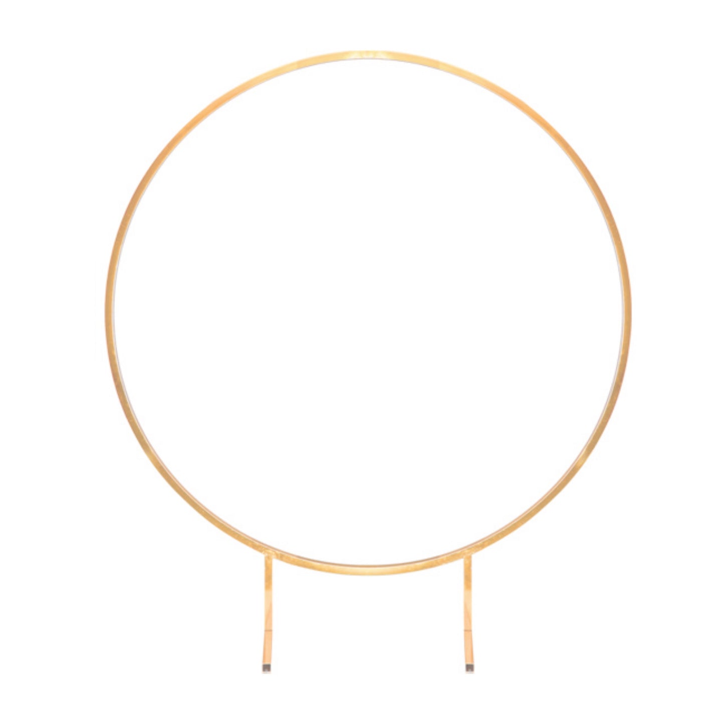 Classic Round Iron Wedding Arch - Elegant Gold Finish