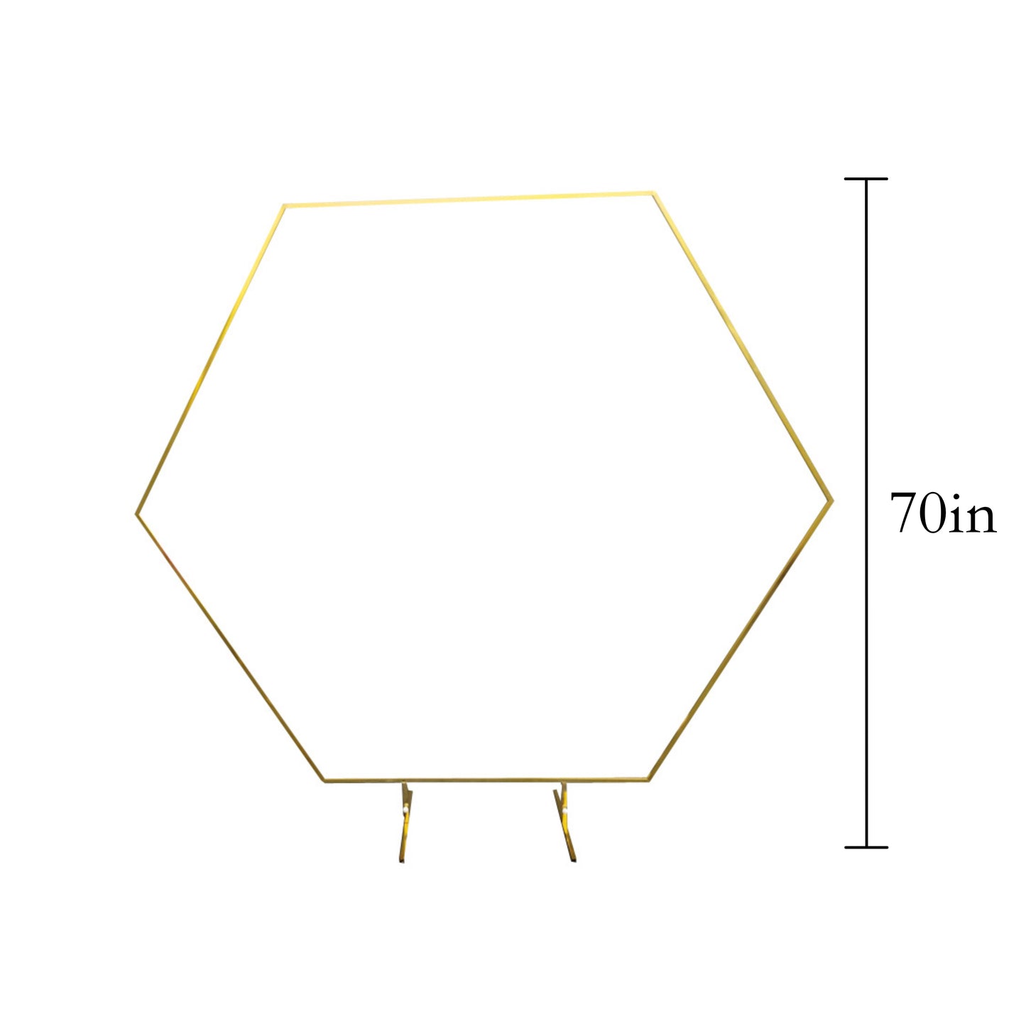 Hexagon Iron Arch Frame Wedding Backdrop Prop