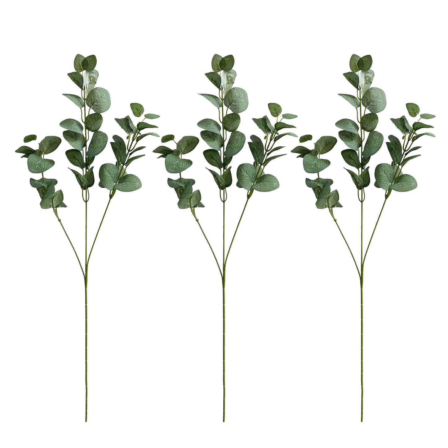 27-Inch Tall Artificial Eucalyptus Stems - Set of 3