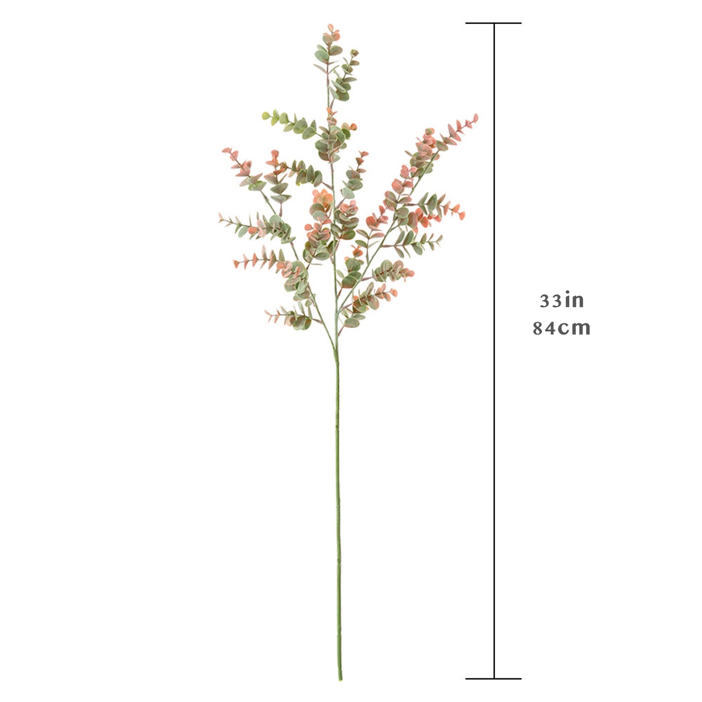 33" Tall Long Stem Artificial Eucalyptus Stems (Set of 2)