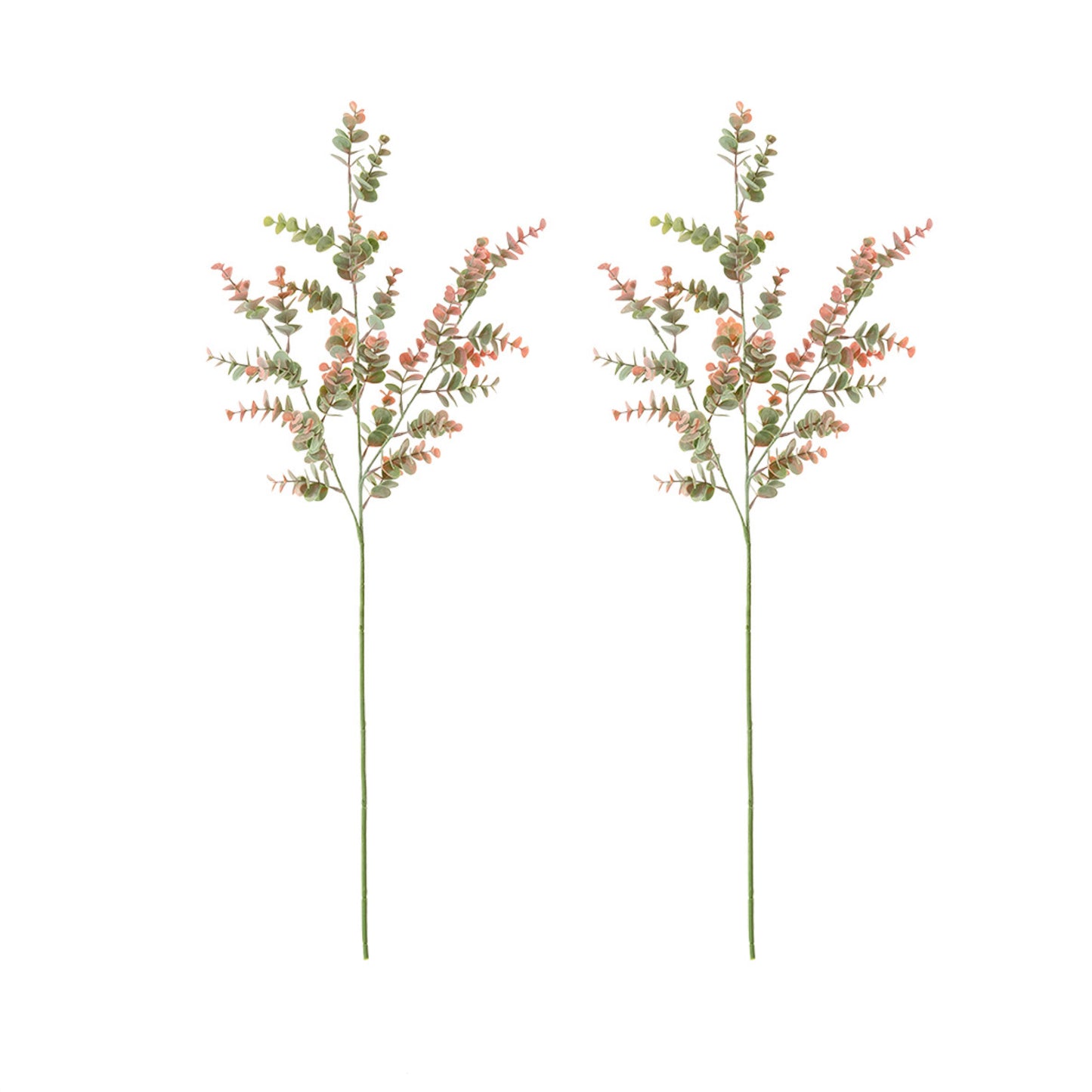 33" Tall Long Stem Artificial Eucalyptus Stems (Set of 2)