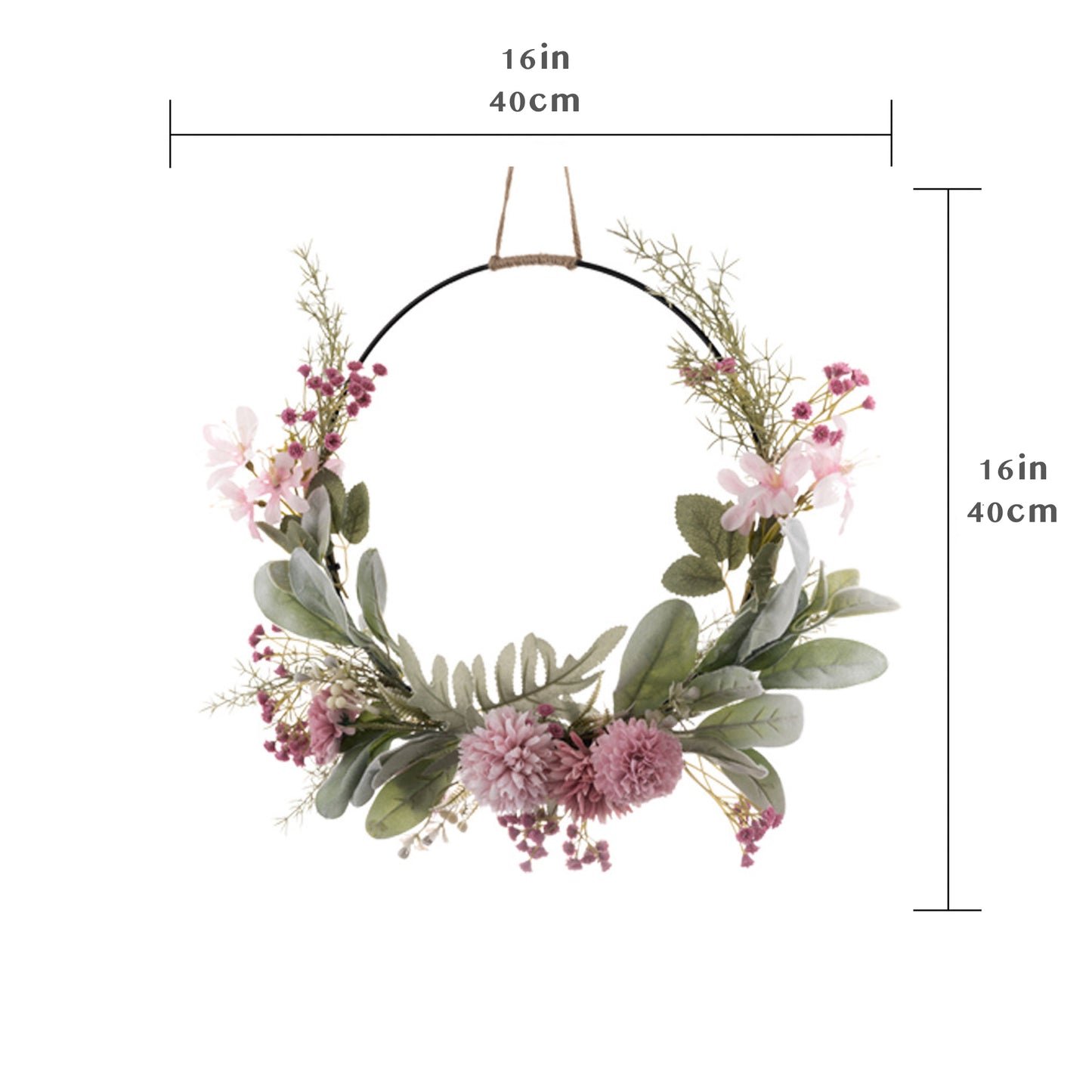 Artificial Dandelion & Chrysanthemum Wreath