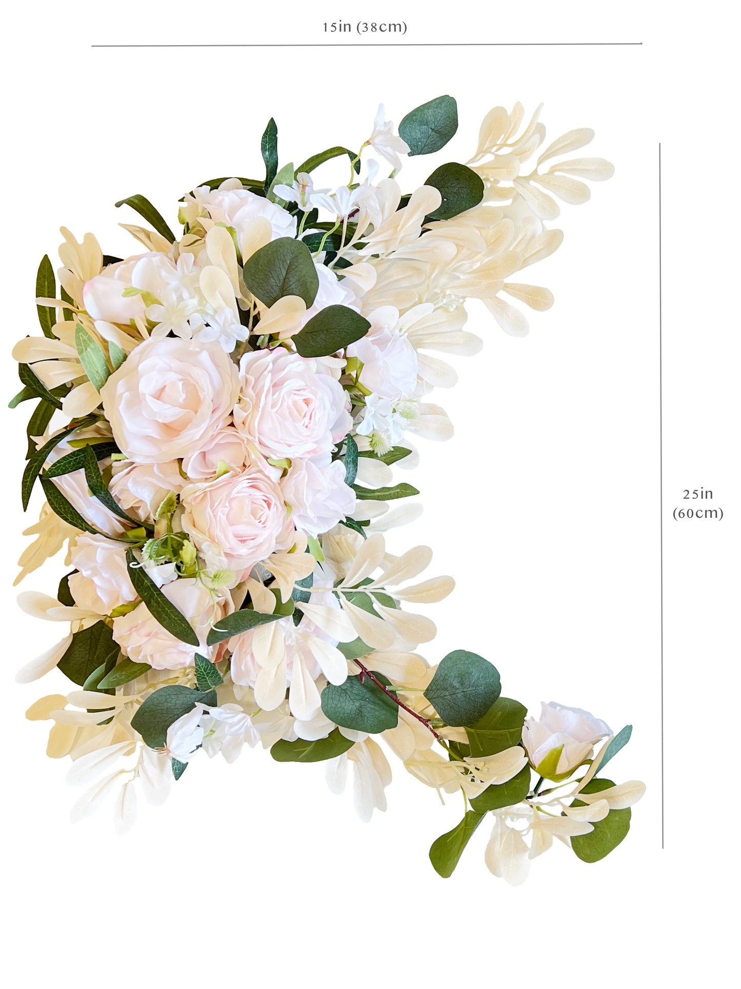 Wedding Arch Decor Artificial Flowers Light Pink Rose