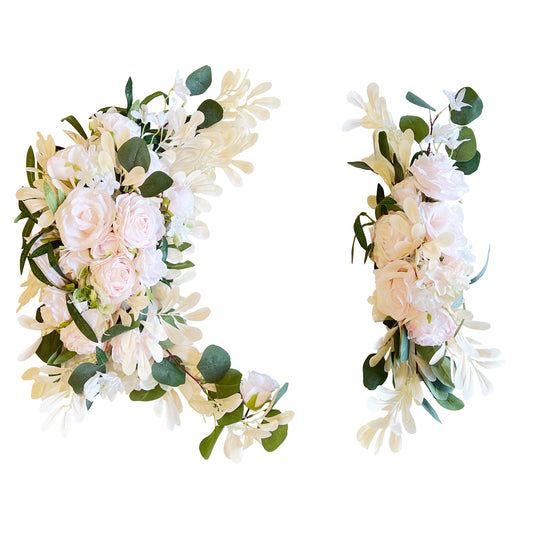 Wedding Arch Decor Artificial Flowers Light Pink Rose