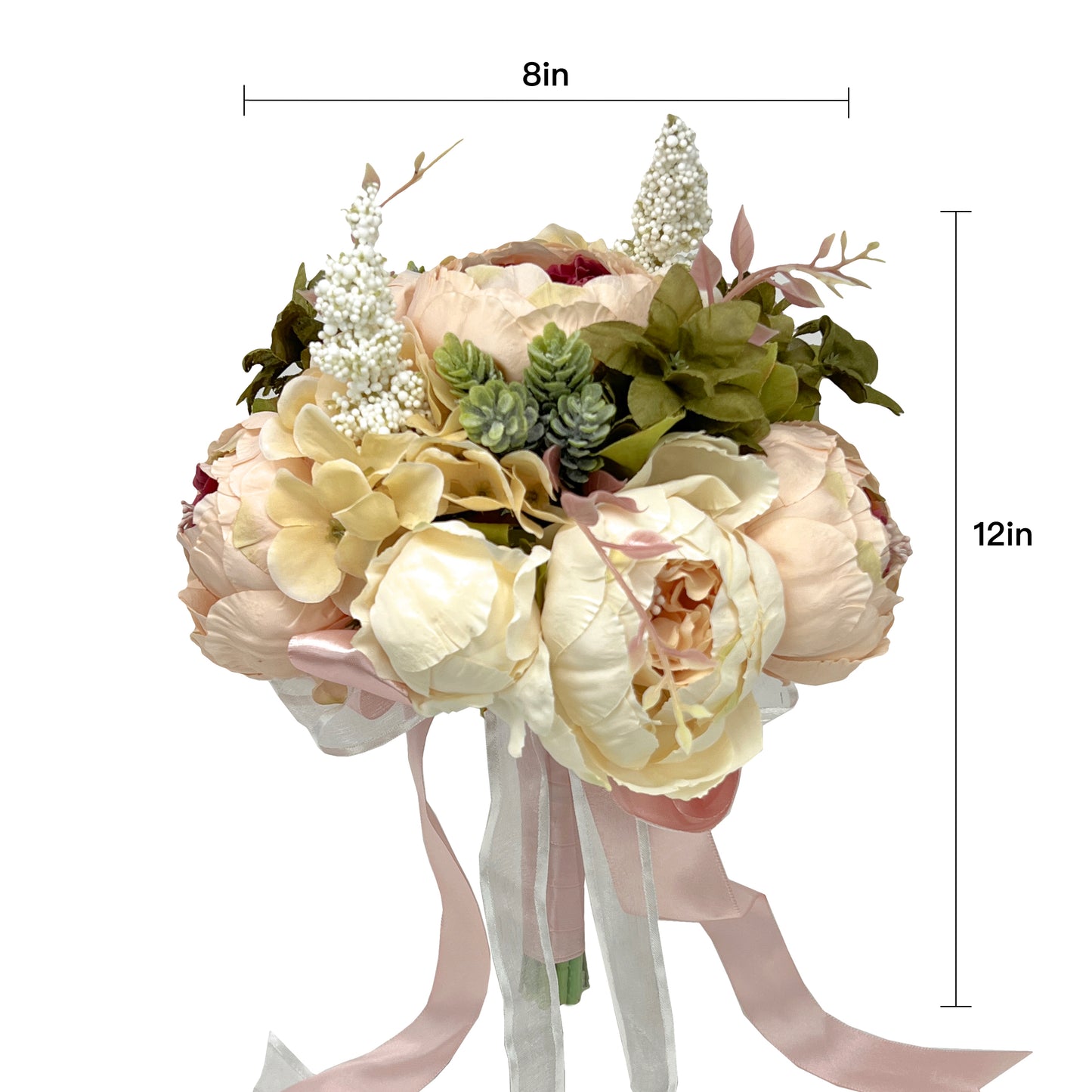 Artificial Peony Wedding Bouquet for Brides and Bridesmaids
