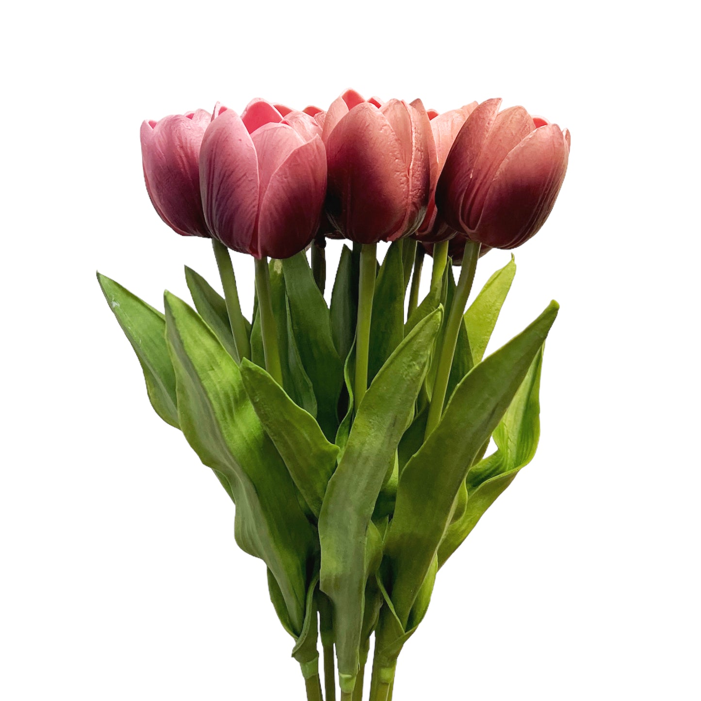 Set of 6 Real Touch Artificial Tulip Stems, 20 inches Tall