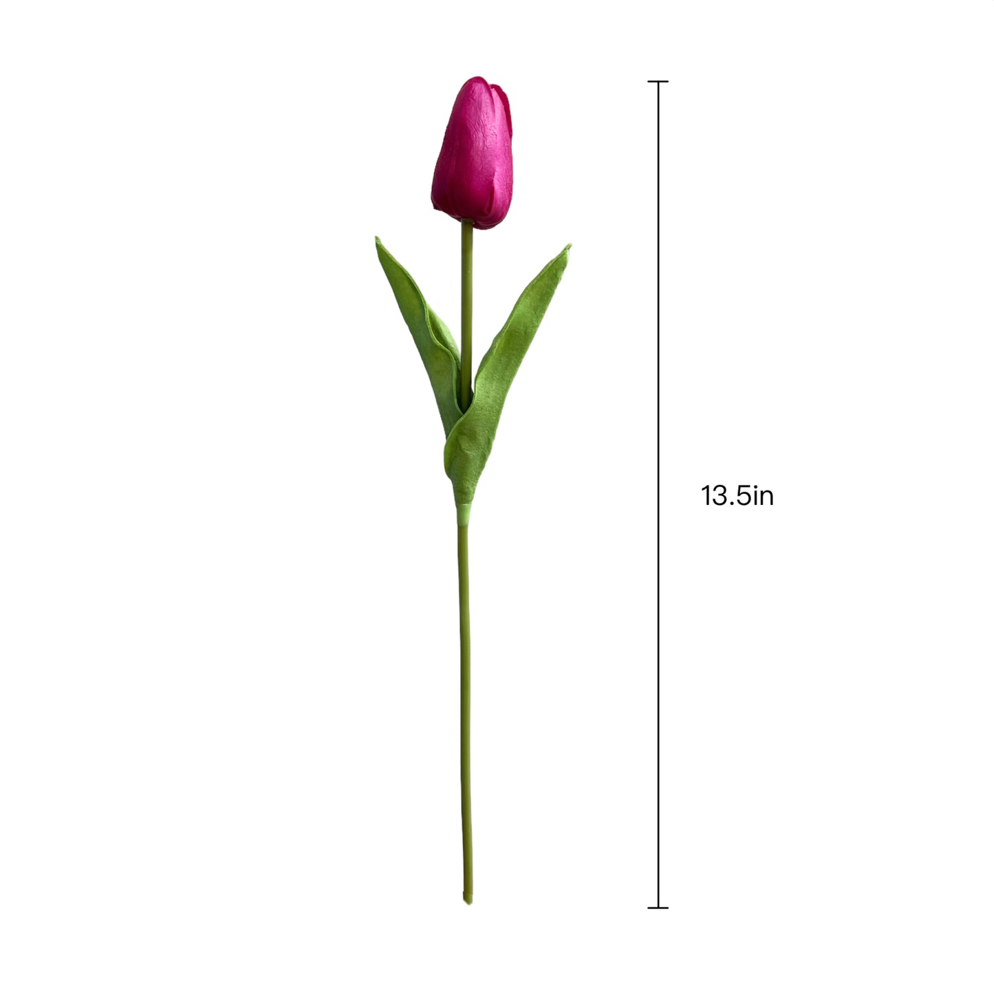 Artificial Tulip Stems – Real Touch PU Tulips (Black, Magenta or Mixed) for Home Decor, Wedding & Gifts