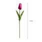 Artificial Tulip Stems – Real Touch PU Tulips (Black, Magenta or Mixed) for Home Decor, Wedding & Gifts