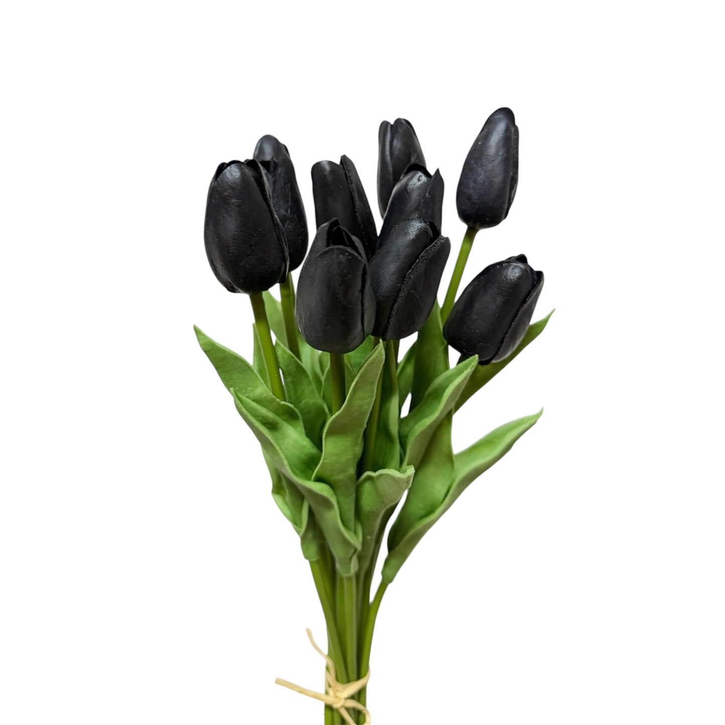 Artificial Tulip Stems – Real Touch PU Tulips (Black, Magenta or Mixed) for Home Decor, Wedding & Gifts
