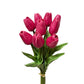 Artificial Tulip Stems – Real Touch PU Tulips (Black, Magenta or Mixed) for Home Decor, Wedding & Gifts