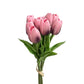 Artificial Tulip Flowers with Real Touch Feel - Pack of 10 Stems