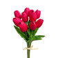 Artificial Tulip Flowers with Real Touch Feel - Pack of 10 Stems