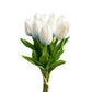 Artificial Tulip Flowers with Real Touch Feel - Pack of 10 Stems