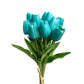 Artificial Tulip Flowers with Real Touch Feel - Pack of 10 Stems