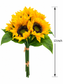 Real Touch Artificial Sunflower Bouquet – 10 Stems, 13 Inch