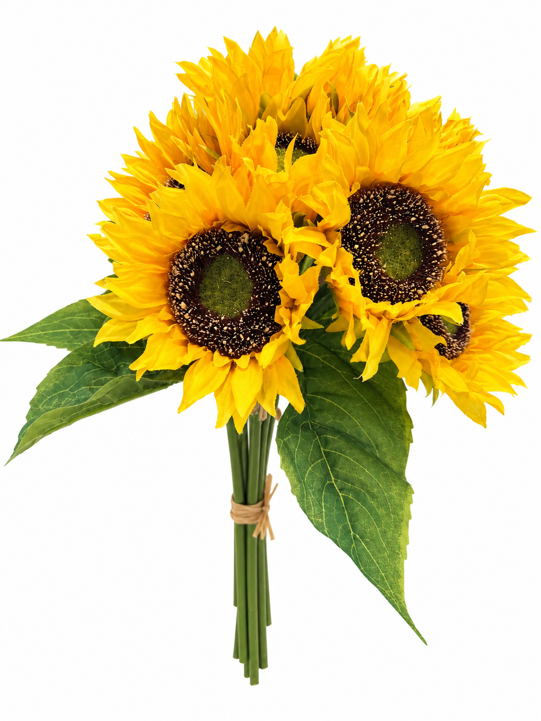 Real Touch Artificial Sunflower Bouquet – 10 Stems, 13 Inch