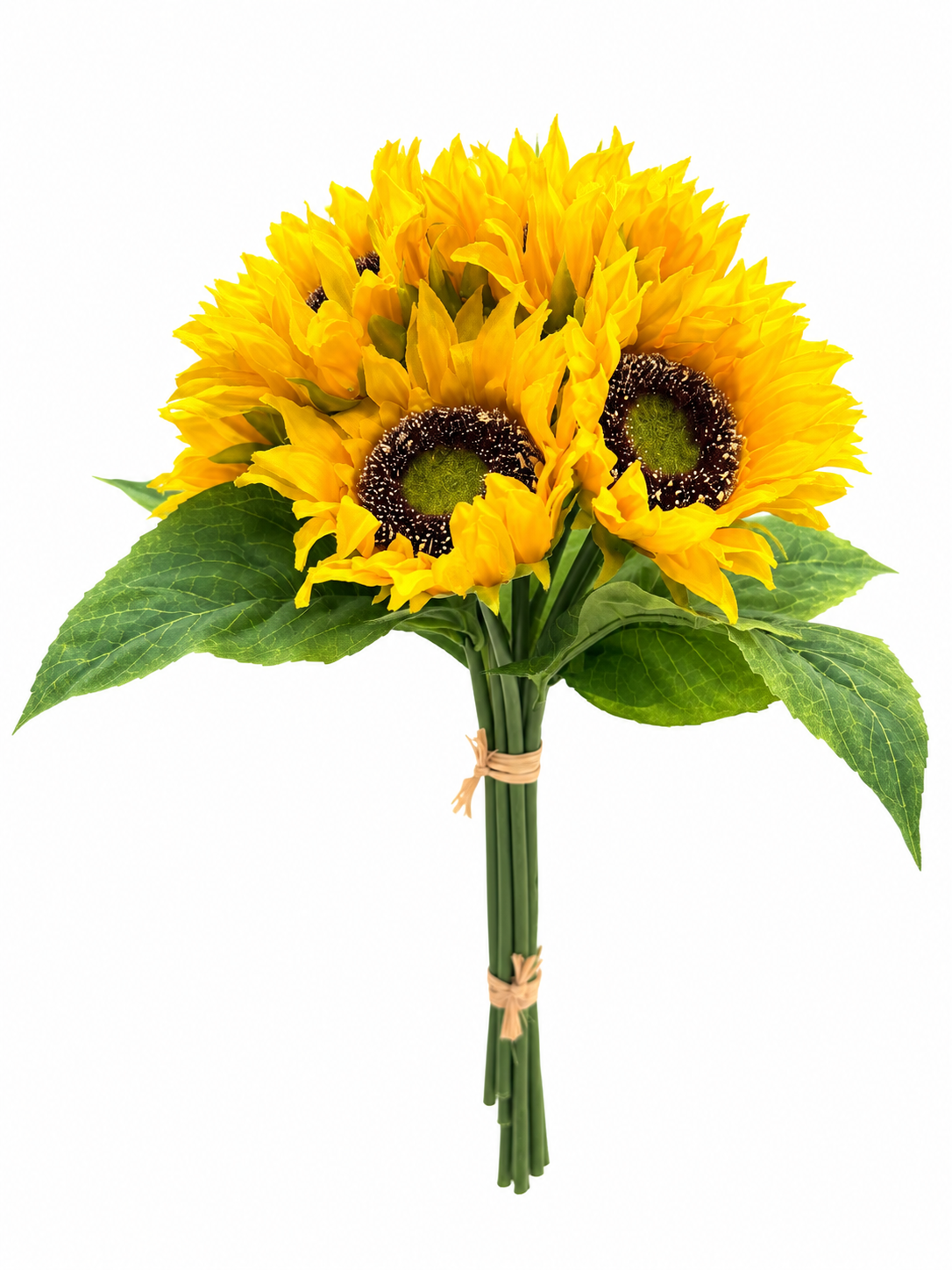 Real Touch Artificial Sunflower Bouquet – 10 Stems, 13 Inch