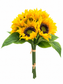 Real Touch Artificial Sunflower Bouquet – 10 Stems, 13 Inch