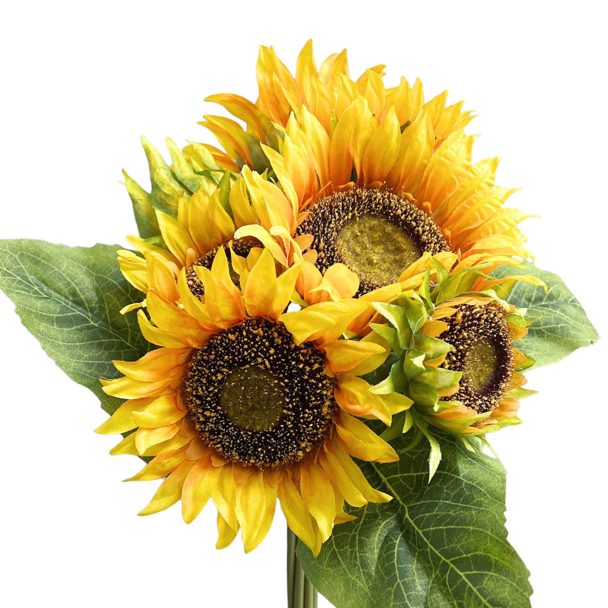 Artificial Sunflowers with Vase - Realistic Sunflower Centerpiece  Arrangement