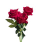Set of 3 Elegant Long-Stemmed Artificial Roses
