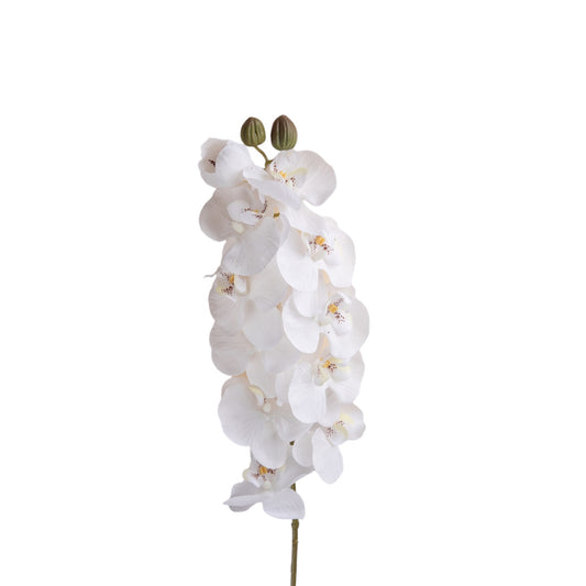 Set of 2 Artificial Phalaenopsis Orchid Stems, 28 inches
