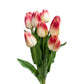 Set of 10 Artificial Tulip Stems with Real Touch, 18 inches Tall
