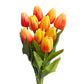 Set of 10 Artificial Tulip Stems with Real Touch, 18 inches Tall