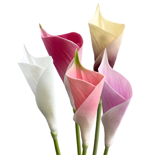 Artificial Calla Lily Flower Stems 25 inch Tall (Set of 3)