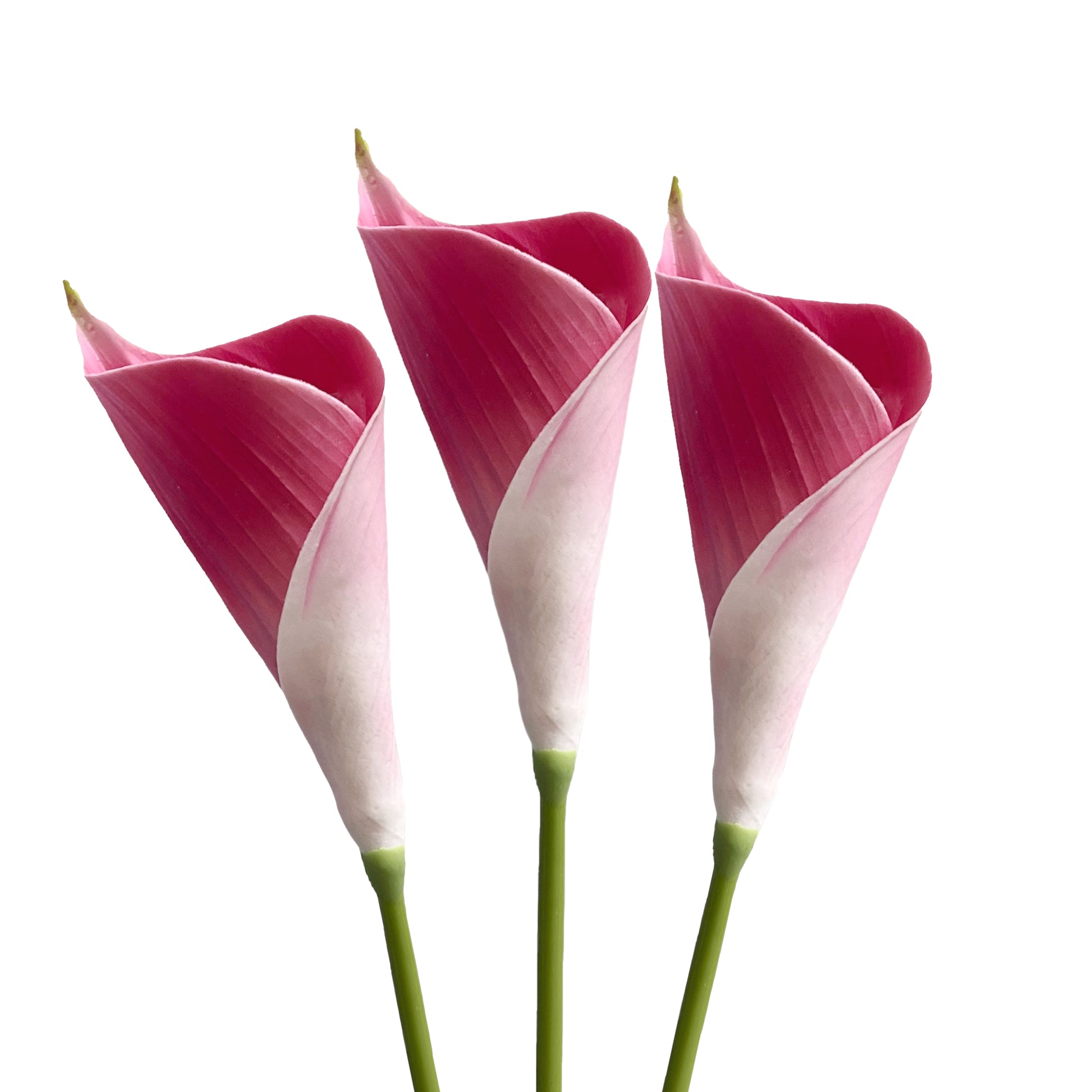 Bunch of 10 Realistic Artificial Calla Lily Flower Stems in Various Colors  