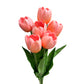 Set of 6 Real Touch Artificial Tulip Stems, 20 inches Tall